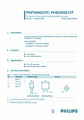 DataSheet PHB30NQ15T pdf